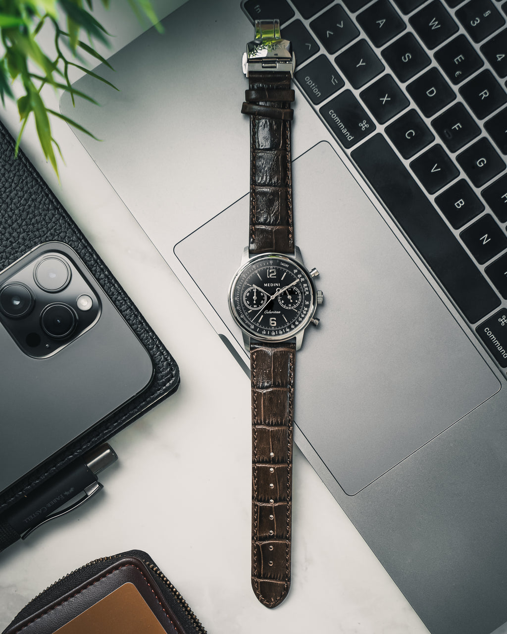 Celeritas Black / Brown Strap